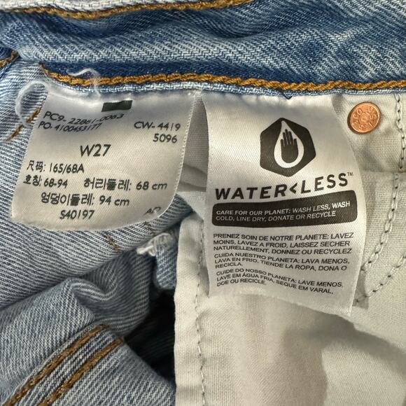 levi's capital E | wedgie icon fit distressed denim women's jeans sz 27 - Picture 11 of 11